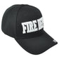 Fire Dept Department Firefighters Adult Men Constructed Black Adjustable Hat Cap