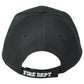Fire Dept Department Firefighters Adult Men Constructed Black Adjustable Hat Cap