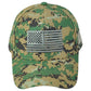 United States USA Flag 3D Logo American Digital Camo Green Curved Bill Hat Cap
