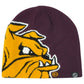 NCAA Zephyr Drake Bulldogs Maroon Skully Sports Winter Cuffless Knit Beanie Hat