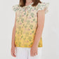 Sasha+Z - Floral Sketched Ombré Top