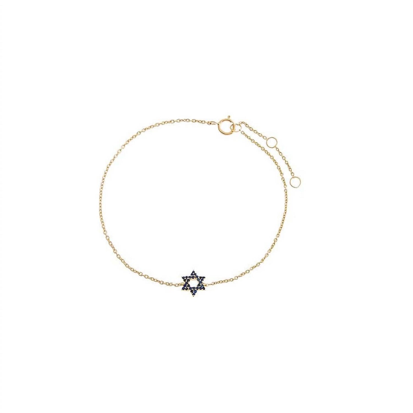Adina Eden - Sapphire Star Of David Bracelet