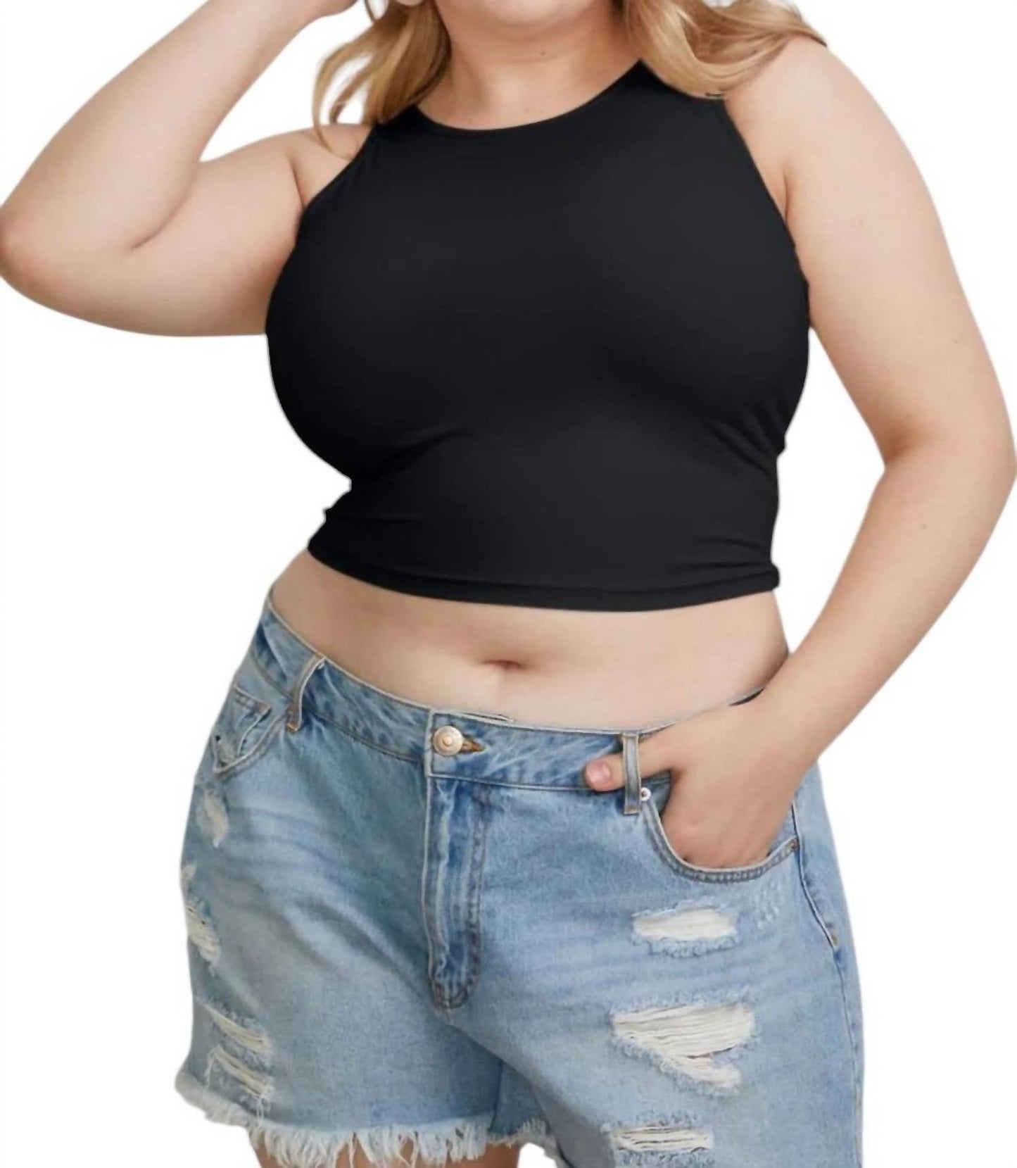 Basic Bae - Full Size Round Neck Slim Tank Top