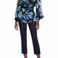 Alice + Olivia - Wool Blend Mid Rise Ankle Crop Slits Pants