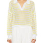 525 America - Kimberly Striped Tipping Pullover Sweater - Plus