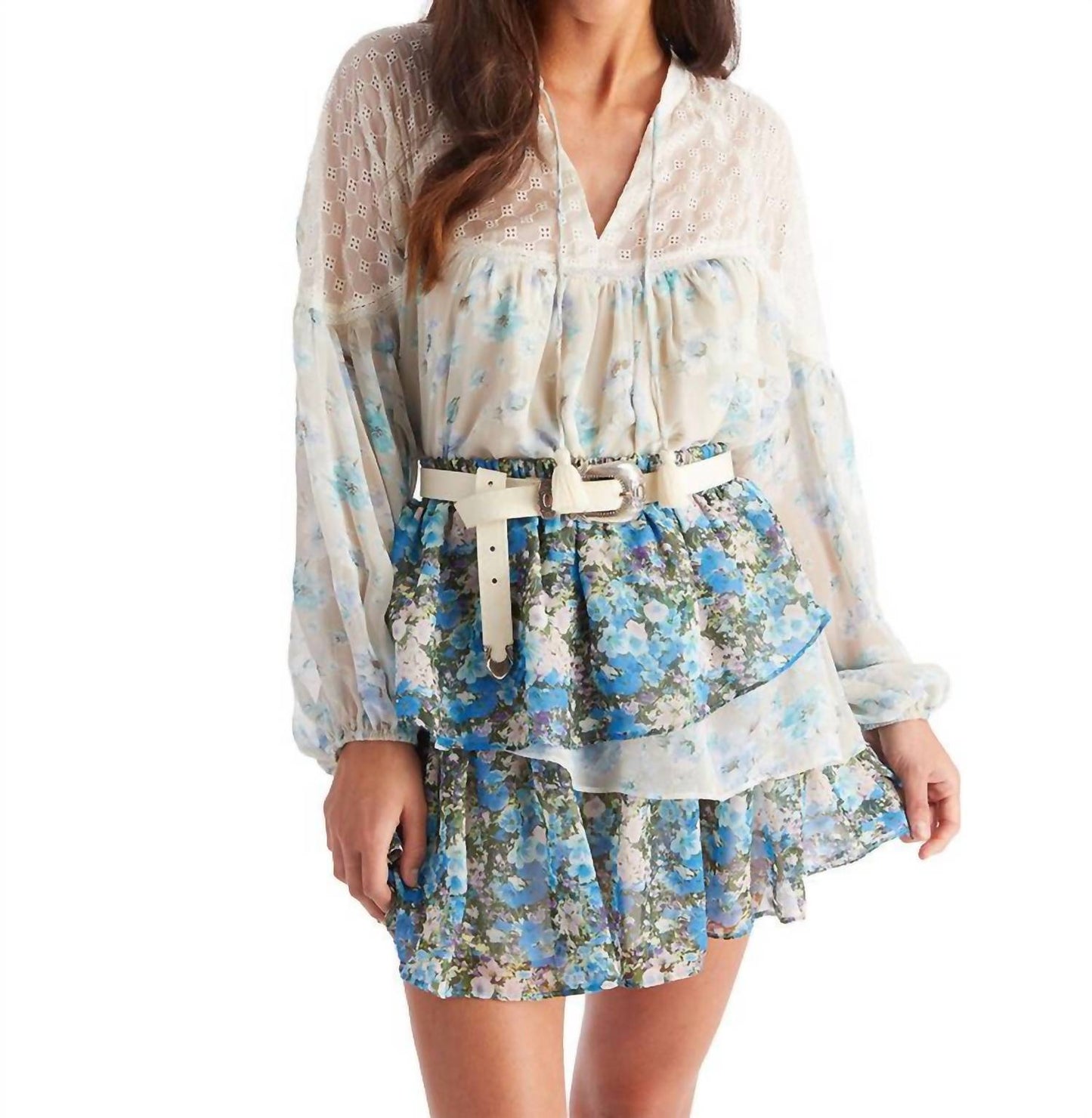 Allison New York - Gwyneth Tie Blouse