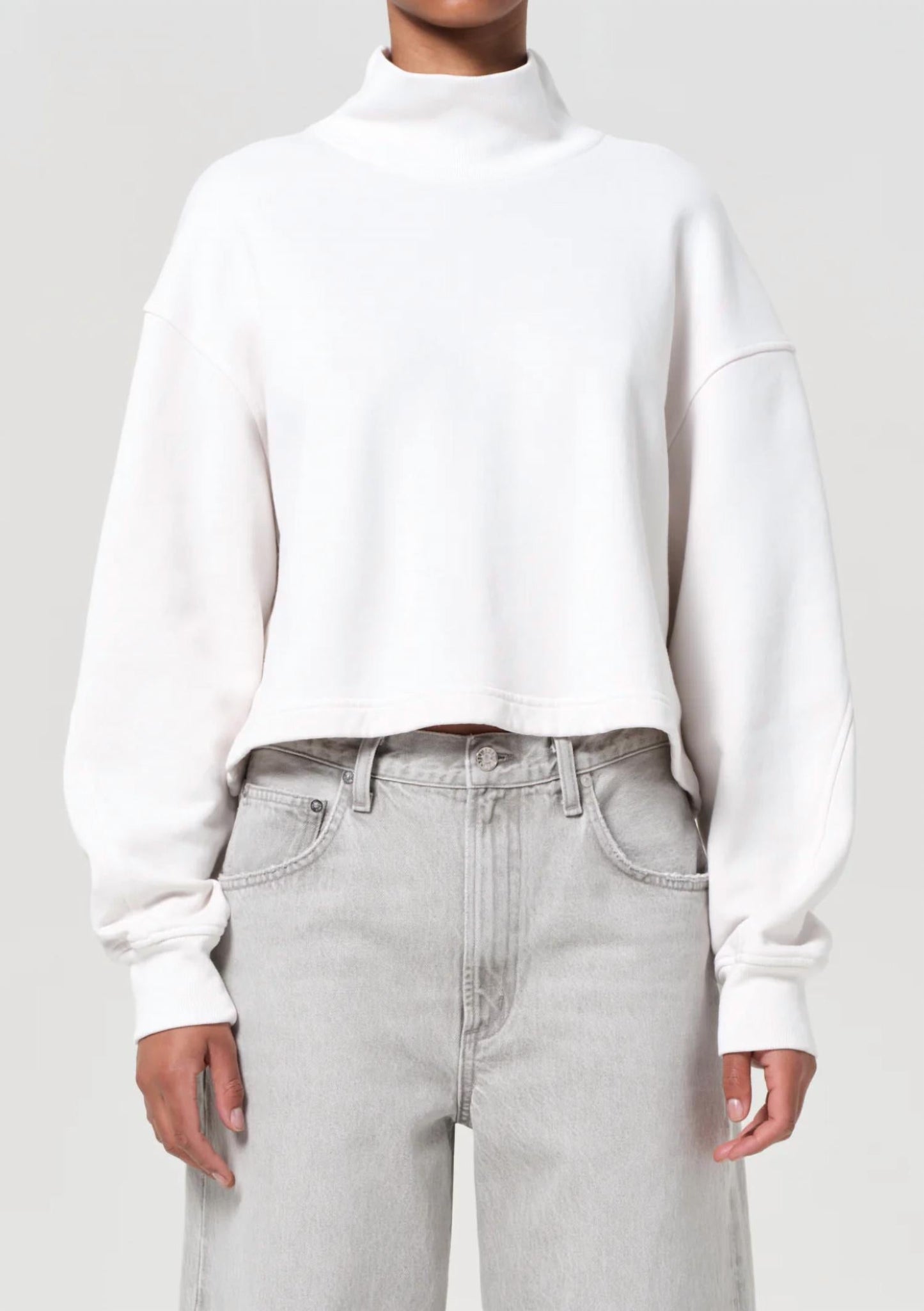 Agolde - Isra Mock Neck Sweatshirt
