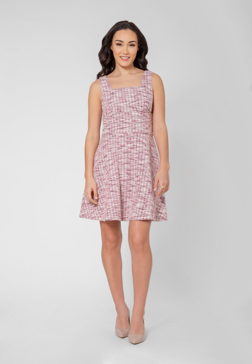 Leota Women's Ariana Sleeveless Fit & Flare Dress Pink