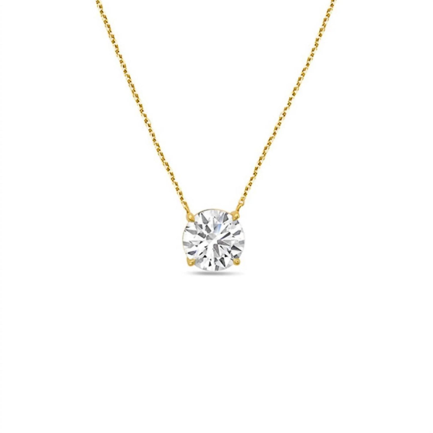Diana M Jewels - 2.00 Cts Lab Grown Diamond Solitaire Pendant Necklace