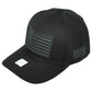 United States USA Flag Patch Black Adjustable Adult American Curved Bill Hat Cap