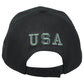 United States USA Flag Patch Black Adjustable Adult American Curved Bill Hat Cap