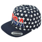 United States USA Flag Logo American Patriotic Navy Star Snapback Adults Hat Cap