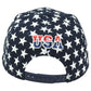 United States USA Flag Logo American Patriotic Navy Star Snapback Adults Hat Cap