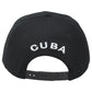 Cuba Central America Country Black Snapback Flat Bill Adjustable Adult Hat Cap