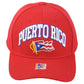 Puerto Rico Central America Country Red Curved Bill Adjustable Adult Men Hat Cap