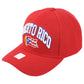 Puerto Rico Central America Country Red Curved Bill Adjustable Adult Men Hat Cap