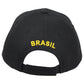Brasil Brazil South America Country Black Curved Bill Adjustable Adults Hat Cap