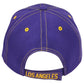 Los Angeles California USA Purple Yellow Curved Bill Adjustable Adults Hat Cap
