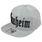 Anaheim City California CA Heather Gray Flat Bill Snapback Adjustable Hat Cap