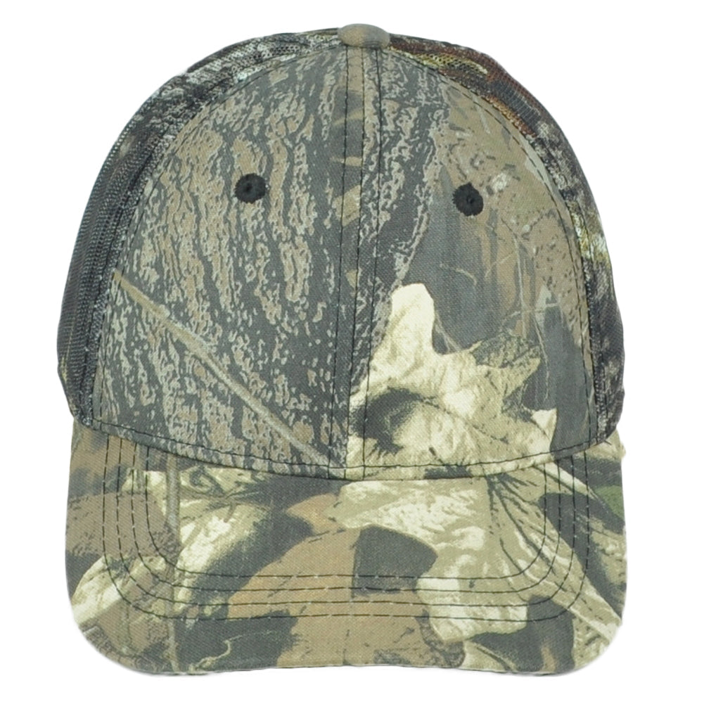 Mossy Oak Mesh Trucker Camouflage Blank Outdoors Curved Bill Adjustable Hat Cap
