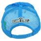 123 Sesame Street Cookie Monster Fuzzy Tv Show Snapback Hat Cap Blue Mesh Youth