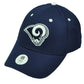NFL St Louis Rams Navy Blue White Hat Cap Adjustable Game Day Curved Bill