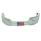 United States Ribbon Flag USA White Sun Visor Hat Curved Bill Adjustable America