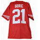 NFL San Francisco 49ers Frank Gore #21 Jersey Replica Signed Autograph JSA