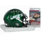 NFL New York Jets Frank Gore #21 Signed Autograph Riddell Mini Helmet JSA Speed