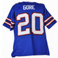 NFL Buffalo Bills Frank Gore #20 Jersey Replica Signed Autograph JSA Card