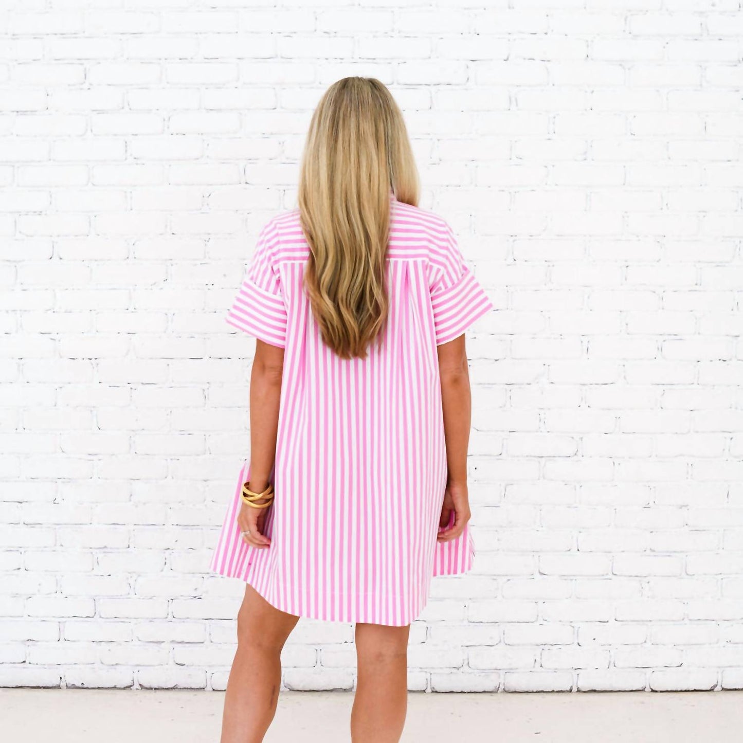 Caryn Lawn - Margot Striped Mini Dress