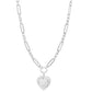 एक्लेक्सिक - महिलाओं के लिए बड़ा मल्टी-लिंक चेन और हार्ट पेंडेंट नेकलेस