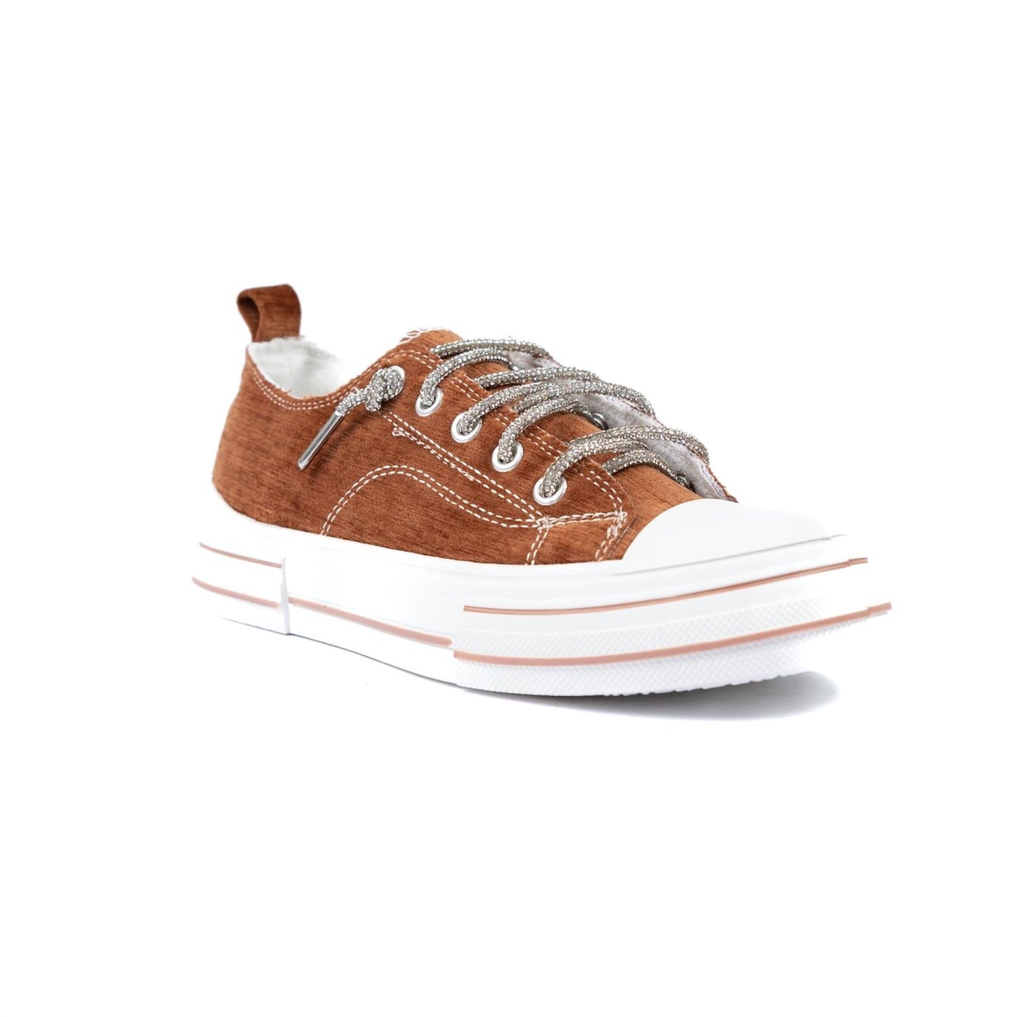 Very G - Women's Aman Rhinestone Lace Up Sneaker