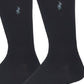 Polo Ralph Lauren Men's 3 Pack Solid Supersoft Embroidered Logo Dress Crew Socks Black Size 13-16