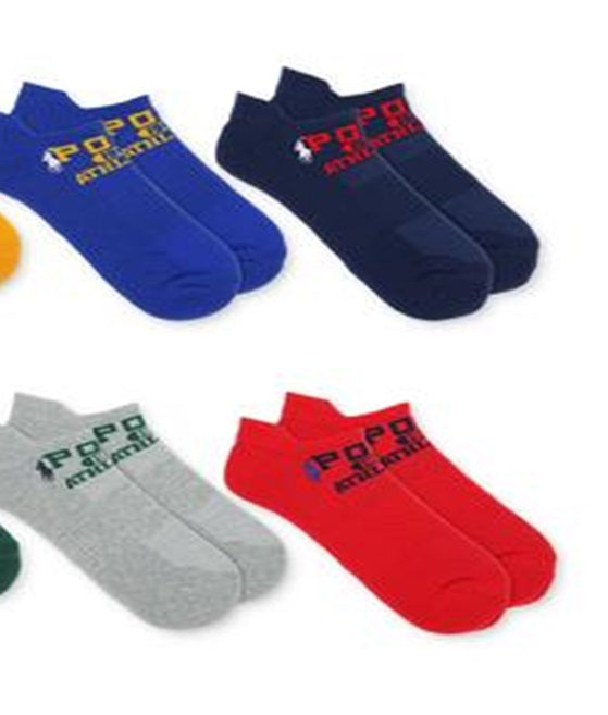 Ralph Lauren Men's 6 Pk Logo Low Cut Socks Red  Size Regular