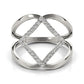 14k White Gold Interlaced Design Diamond Ring (1/5 cttw)