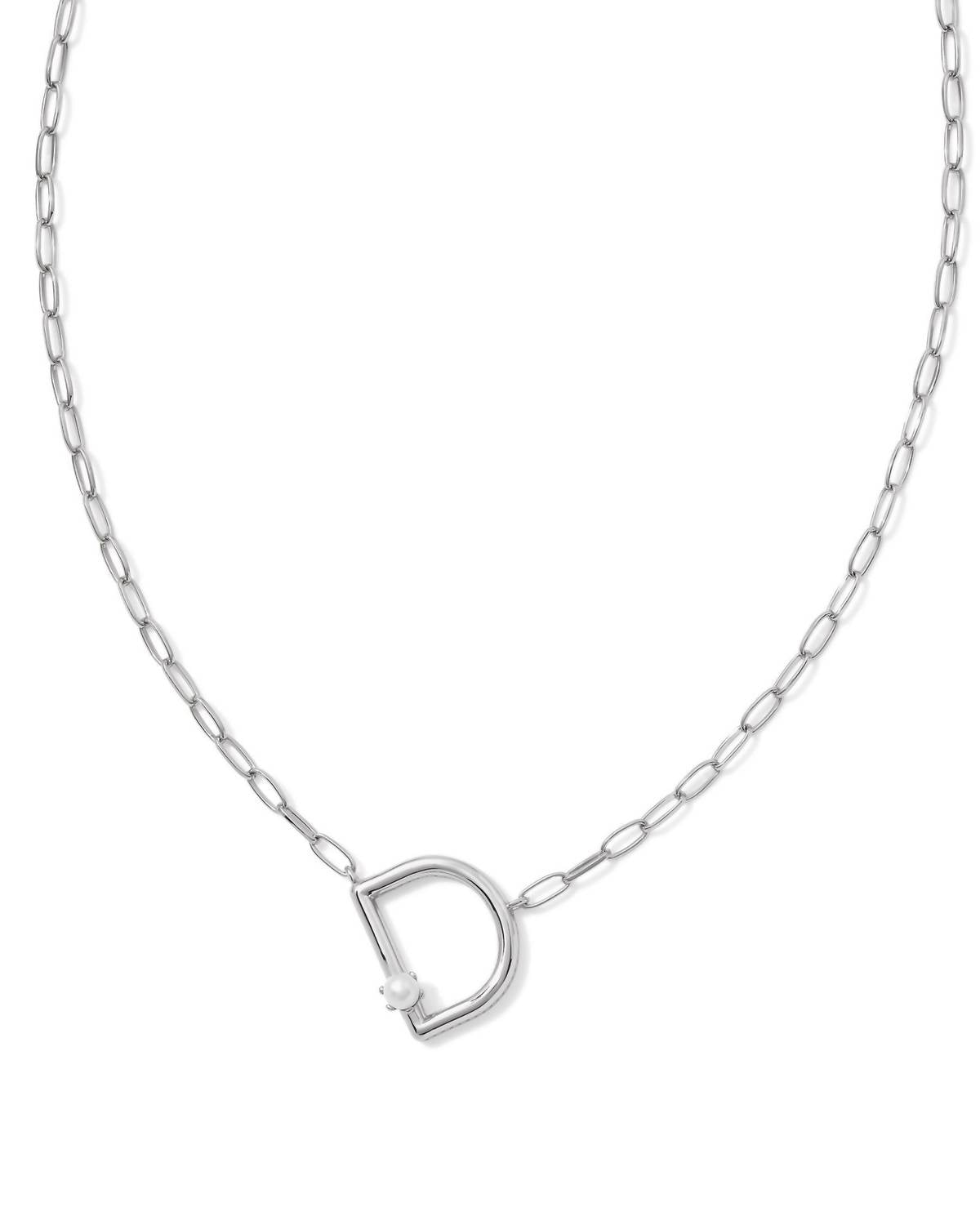 Kendra Scott - Women's Pearl Letter D Pendant Necklace