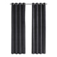 2 Pieces Set Room Darkening Curtain Panels with Grommet - Contemporary Style