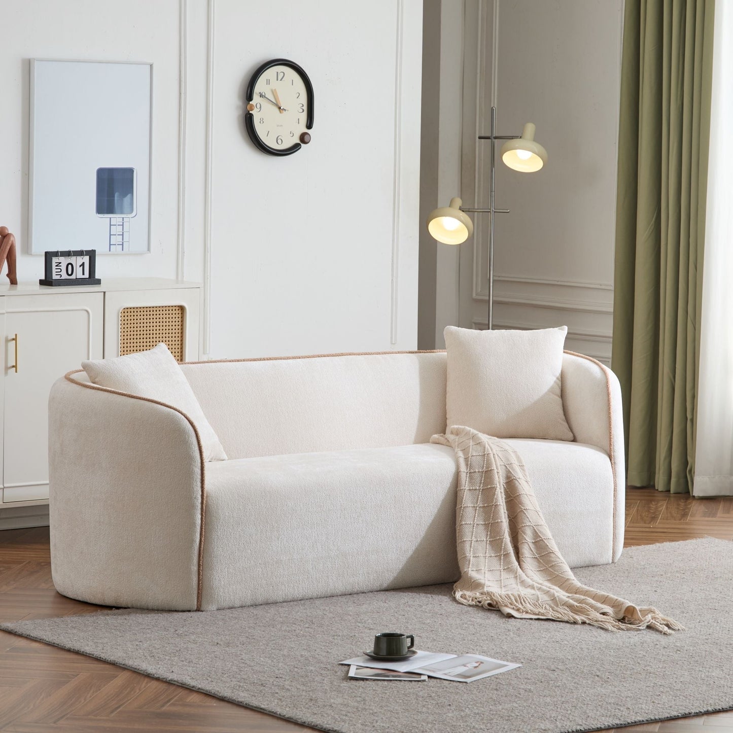 Coral Curved Sofa, 3 Seater