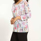Fdj - Floral Print Loose Fit Dolman Top