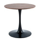 Mid-Century Tulip Table With Round Top and Pedestal Base