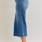 Judy Blue - Melanie Mid Rise Wide Leg Crop With Wide Hem