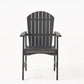Outdoor Weather Resistant Acacia Wood Adirondack Dining Chairs (Set of 2)