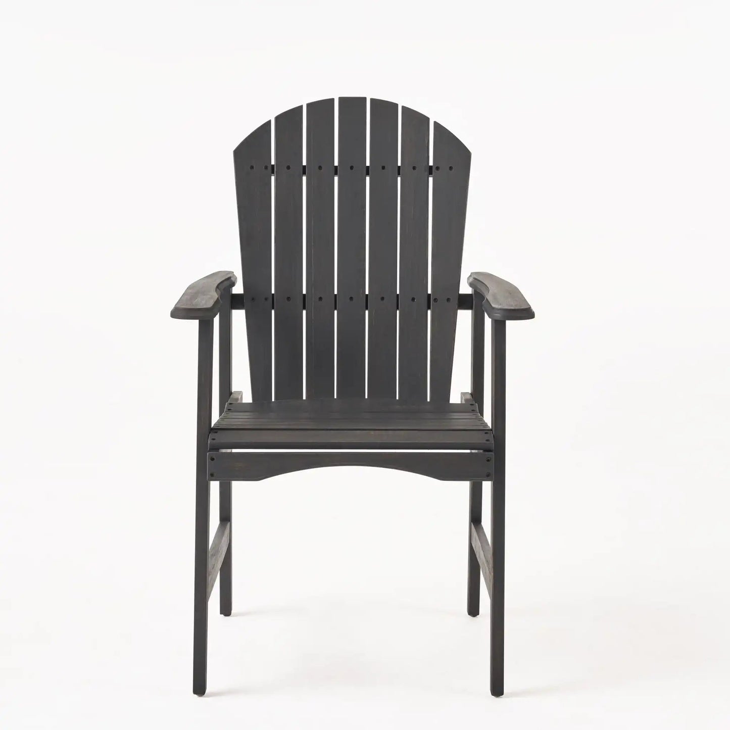 Outdoor Weather Resistant Acacia Wood Adirondack Dining Chairs (Set of 2)