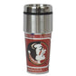 NCAA Florida Seminoles 16 oz Travel Tumbler Metallic Graphics Logo Cup Beverage