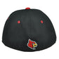 NCAA Original Zephyr Louisville Cardinals Black Hat Cap Fitted Curved Bill