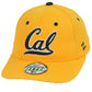 NCAA Original Zephyr California Golden Bears Fitted Size Yellow Hat Cap