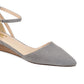 Journee Collection Women's Arkie Sliver Wedges Shoes Gray Size 7.5M