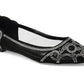 Journee Collection Women's Batavia Embellished Flats Black Size 6.5 M