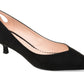 Journee Collection Women's Goldie Kitten Heel Shoes Black Size 8.5 M